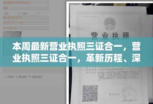 营业执照三证合一革新历程,深远影响与时代地位的体现