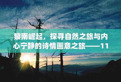 黎南崛起,探寻自然之旅与内心宁静的诗情画意之旅——11月14日的心灵风景纪实