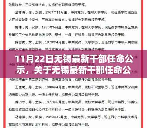 无锡最新干部任命公示流程及详解,参与公示活动全步骤指南