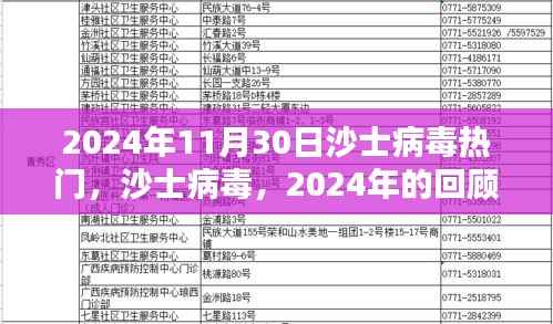 2024年沙士病毒回顾,热门事件及其影响