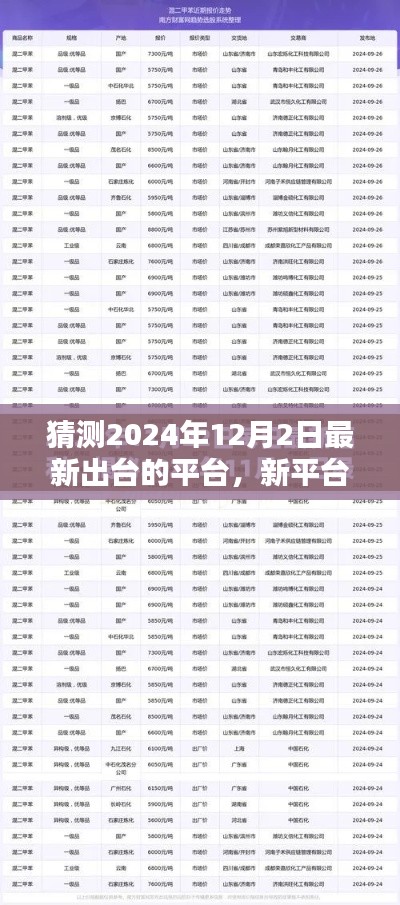新平台奇遇,温馨家庭的新起点,预测2024年12月2日新平台重磅上线