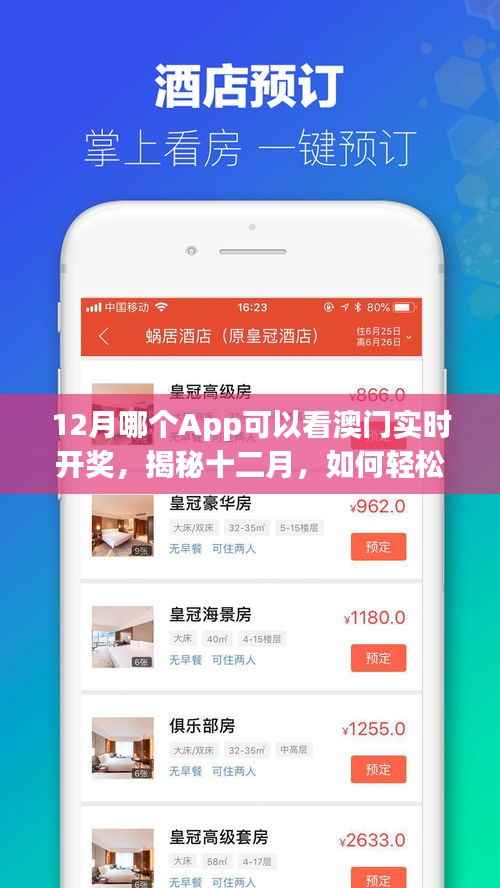 揭秘十二月热门App,掌握澳门实时开奖动态的风险与解析