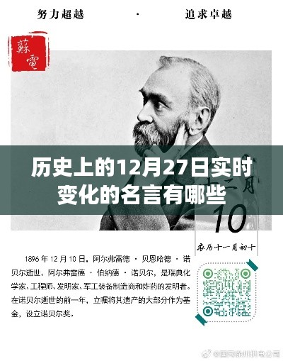 历史上的名言荟萃,12月27日的智慧闪光