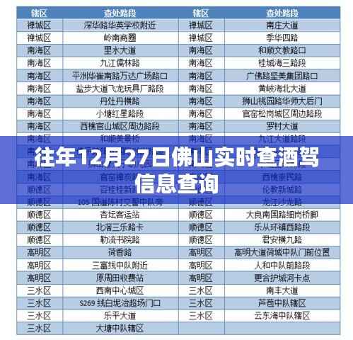 佛山酒驾实时查询系统,历年酒驾信息一目了然