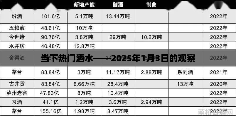 当下热门酒水市场趋势观察报告