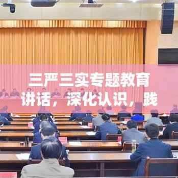 三严三实专题教育讲话，深化认识，践行实干精神
