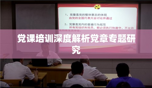 党课培训深度解析党章专题研究
