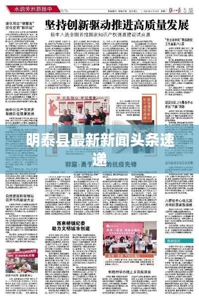 明泰县最新新闻头条速递