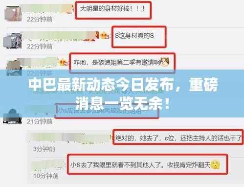 中巴最新动态今日发布,重磅消息一览无余!