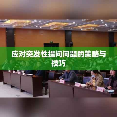 应对突发性提问问题的策略与技巧