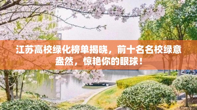 江苏高校绿化榜单揭晓,前十名名校绿意盎然,惊艳你的眼球!